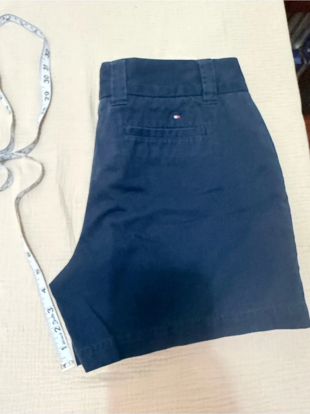 Women's Navy Casual High-Rise Shorts